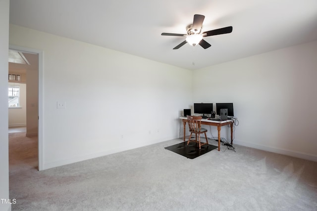 30 Junius Birch Trl, Franklinton, NC 27525 - office with carpet flooring and a ceiling fan