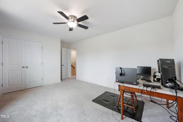 30 Junius Birch Trl, Franklinton, NC 27525 - carpeted office featuring ceiling fan and baseboards