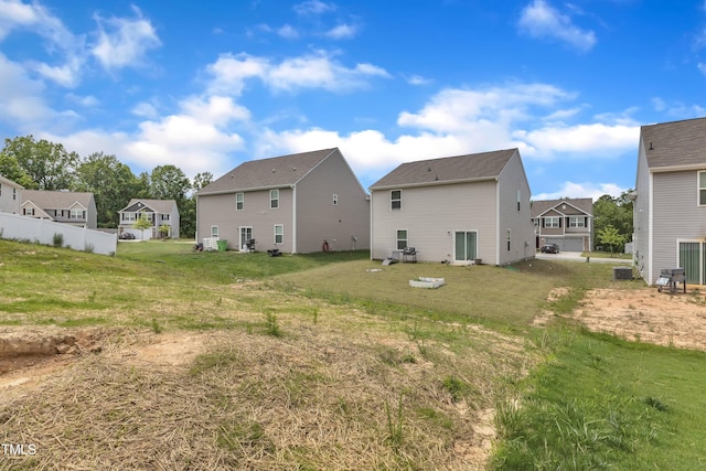 717 Little Patch St, Zebulon, NC 27597 - back of property with a residential view and a yard