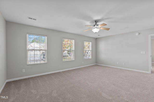 821 Stackhurst Way, Wake Forest, NC 27587 - unfurnished room featuring a ceiling fan, carpet floors, and baseboards