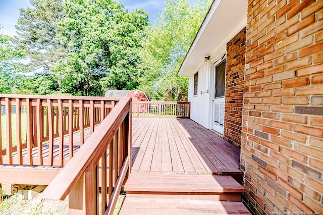 2911 Wicker St, Sanford, NC 27330 - view of wooden terrace