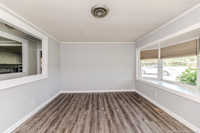 2911 Wicker St, Sanford, NC 27330 - unfurnished room featuring wood finished floors, crown molding, and baseboards