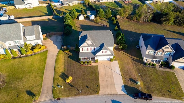 aerial view of residential area