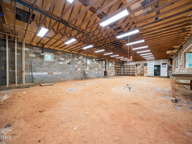 8917 Thompson Mill Rd, Wake Forest, NC 27587 - misc room featuring concrete block wall