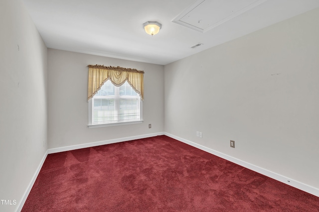1325 Red Brick Rd, Garner, NC 27529 - carpeted empty room featuring attic access and baseboards