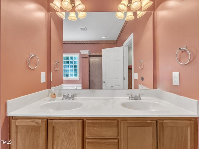 1325 Red Brick Rd, Garner, NC 27529 - full bath with double vanity