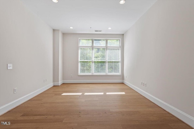 317 W Morgan St Unit 320, Raleigh, NC 27601 - unfurnished room with recessed lighting, baseboards, and wood finished floors