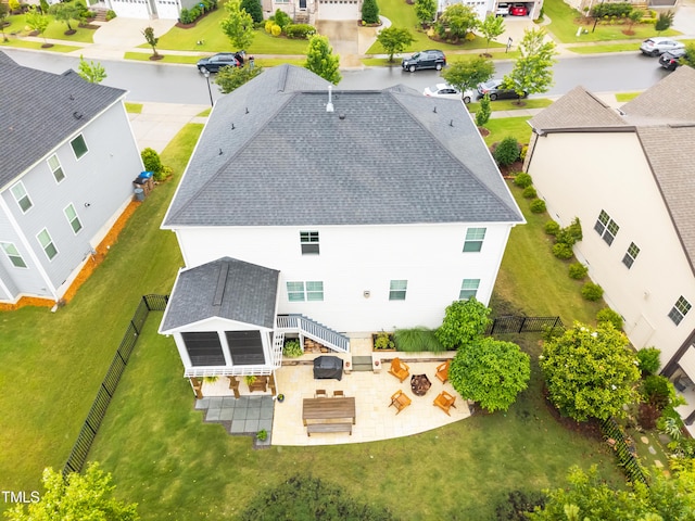 633 Copper Beech Ln, Wake Forest, NC 27587 - aerial view of property and surrounding area