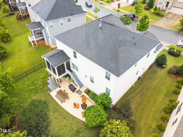 633 Copper Beech Ln, Wake Forest, NC 27587 - aerial perspective of suburban area