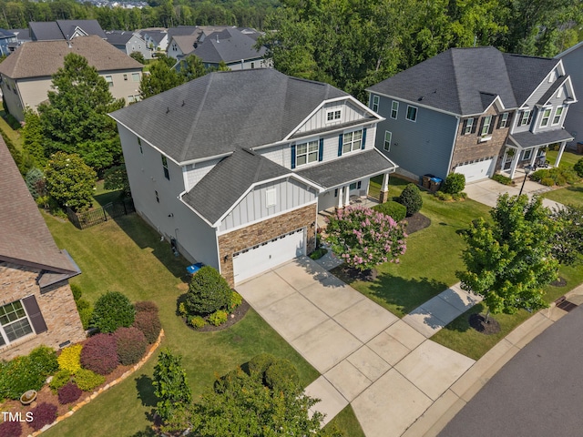 633 Copper Beech Ln, Wake Forest, NC 27587 - aerial perspective of suburban area
