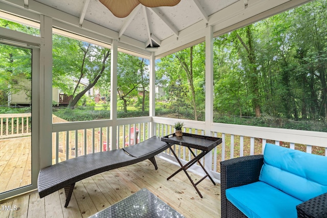 1905 Bivins St, Durham, NC 27707 - sunroom with ceiling fan