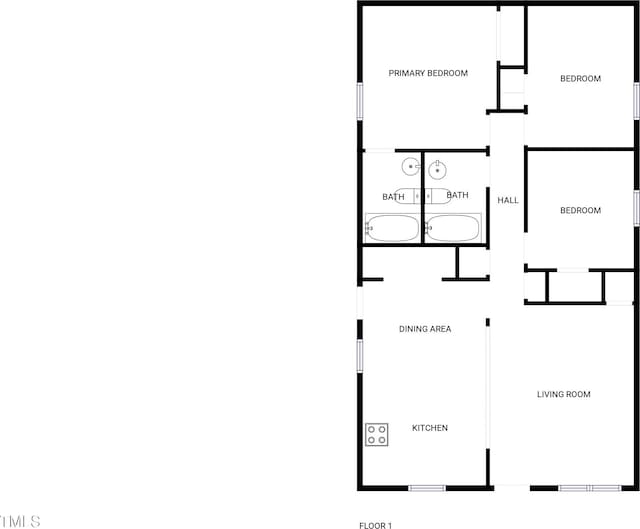 216 E Hinton St, Clayton, NC 27520 - floor plan / room layout