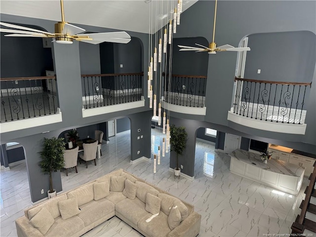 504 E Edinborough Ave, Raeford, NC 28376 - common area featuring a towering ceiling