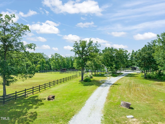 1717 Ormond Rd, Hurdle Mills, NC 27541 - view of dirt / gravel driveway featuring a view of rural / pastoral area