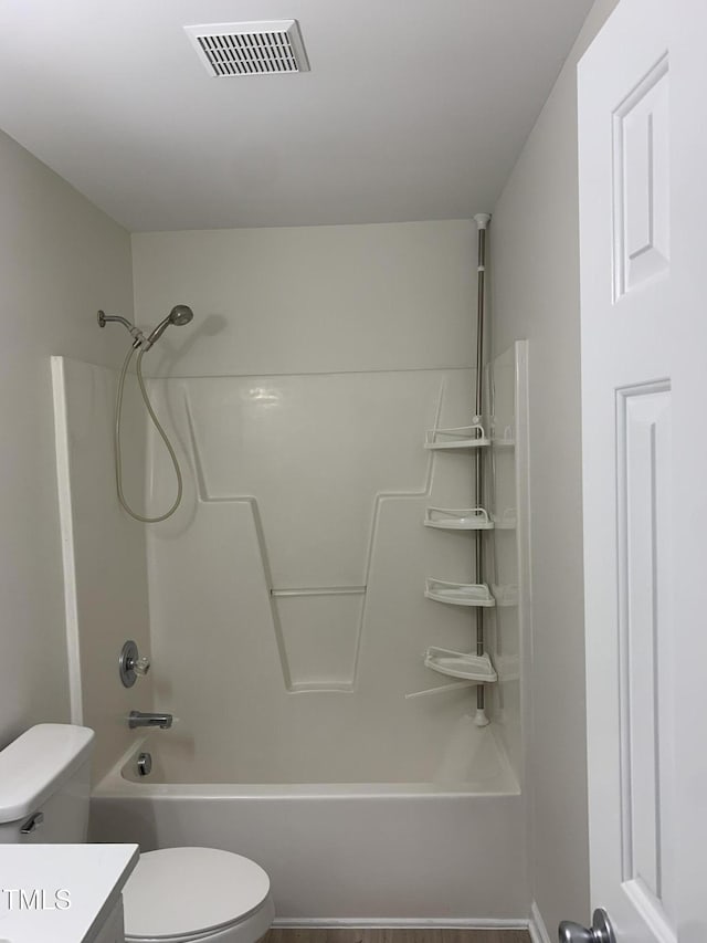 2001 Ballston Pl, Knightdale, NC 27545 - full bathroom featuring toilet, shower / washtub combination, and vanity