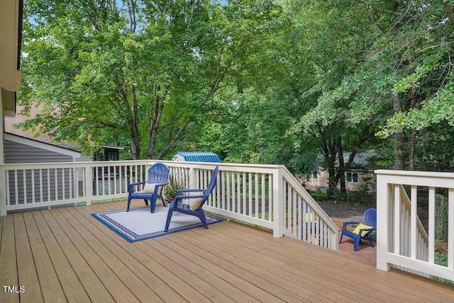 847 E Maple Ln, Fuquay Varina, NC 27526 - view of wooden deck