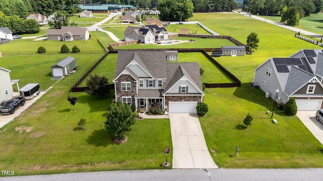 30 Sunbury Ct, Zebulon, NC 27597 - aerial perspective of suburban area