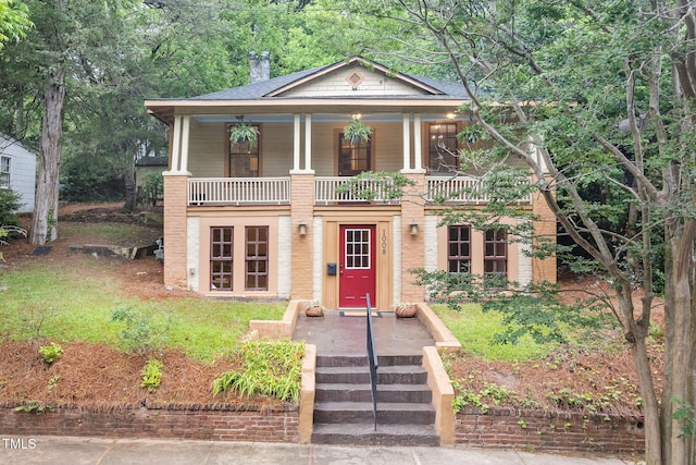 1008 Dorothea Dr, Raleigh, NC 27603 - greek revival house featuring a balcony
