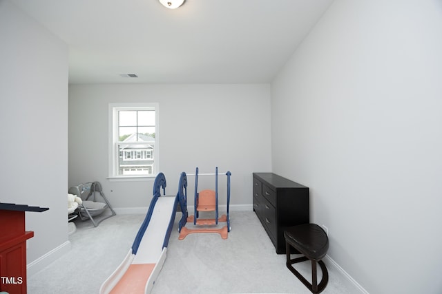 2264 Jollay St, Durham, NC 27703 - exercise area with light colored carpet and baseboards