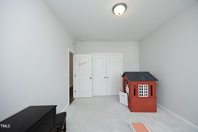 2264 Jollay St, Durham, NC 27703 - recreation room featuring carpet and baseboards