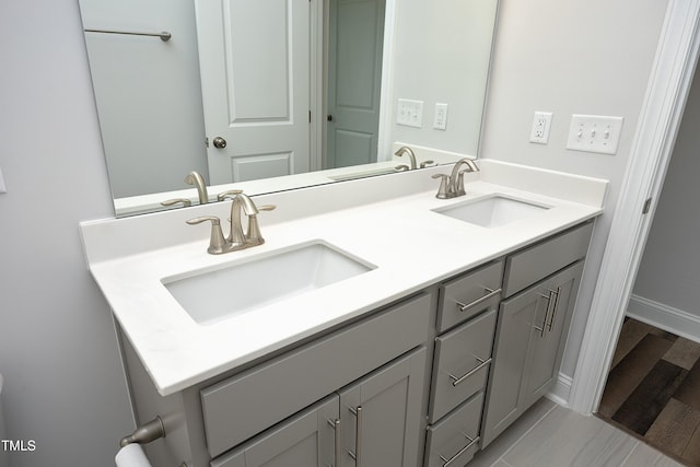 2264 Jollay St, Durham, NC 27703 - bathroom with double vanity