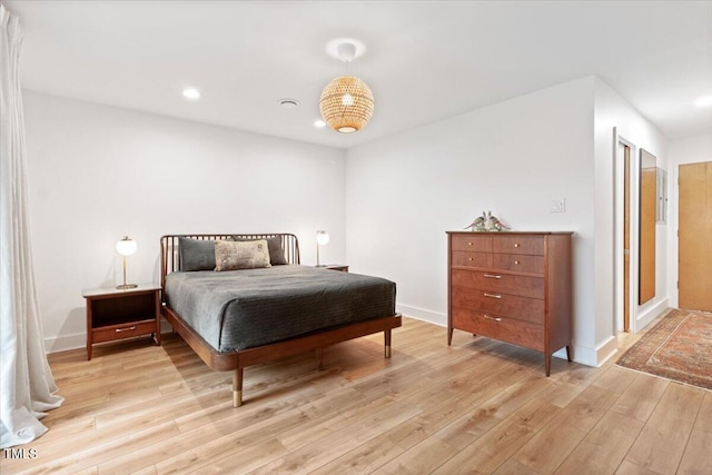 500 Walnut Creek Dr, Goldsboro, NC 27534 - bedroom featuring light wood finished floors, baseboards, and recessed lighting
