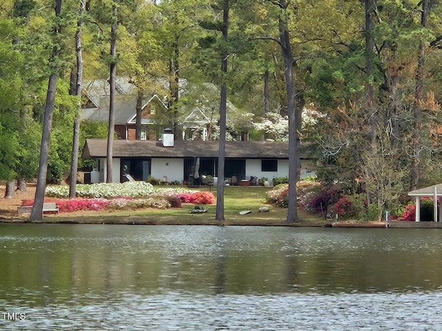 500 Walnut Creek Dr, Goldsboro, NC 27534 - water view with a forest