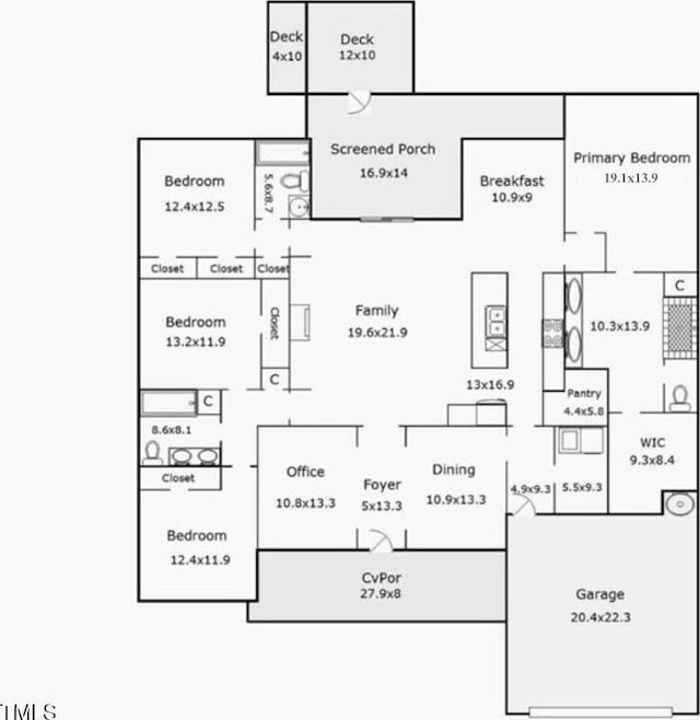 7801 Charters End St, Willow Springs, NC 27592 - property floor plan