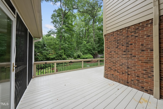 2300 Valley Forge Dr, Raleigh, NC 27615 - view of wooden terrace