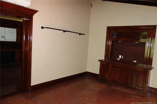 706 Riverside Dr, Lumberton, NC 28358 - hallway with baseboards and a wall mounted air conditioner