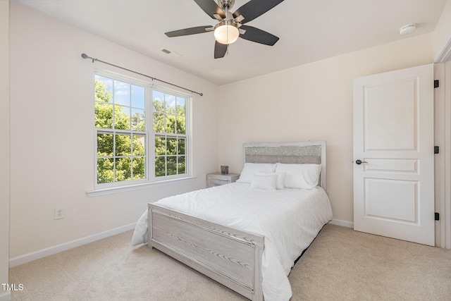 233 Hammond Wood Pl, Morrisville, NC 27560 - bedroom with carpet, baseboards, and ceiling fan