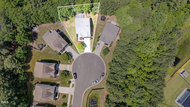 233 Hammond Wood Pl, Morrisville, NC 27560 - bird's eye view of a heavily wooded area