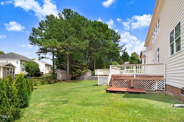 1420 Lagerfeld Way, Wake Forest, NC 27587 - view of yard featuring a wooden deck
