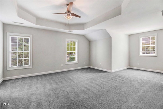 1420 Lagerfeld Way, Wake Forest, NC 27587 - bonus room with a ceiling fan, carpet flooring, baseboards, and plenty of natural light