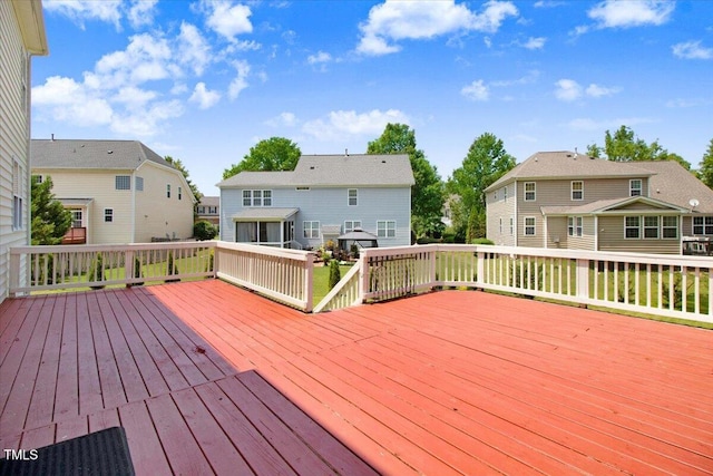 1420 Lagerfeld Way, Wake Forest, NC 27587 - wooden terrace featuring a residential view