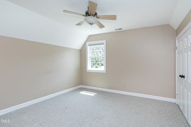 2709 Les Paul Ln, Apex, NC 27539 - bonus room with lofted ceiling, light colored carpet, ceiling fan, and baseboards