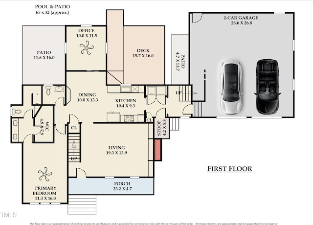 2709 Les Paul Ln, Apex, NC 27539 - floor plan / room layout