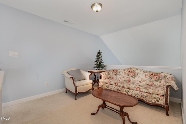 8004 Thrush Ridge Ln, Raleigh, NC 27615 - living area featuring carpet floors and lofted ceiling