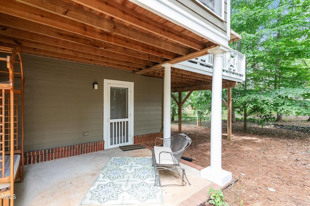 108 Ripplewater Ln, Cary, NC 27518 - view of patio with a wooden deck