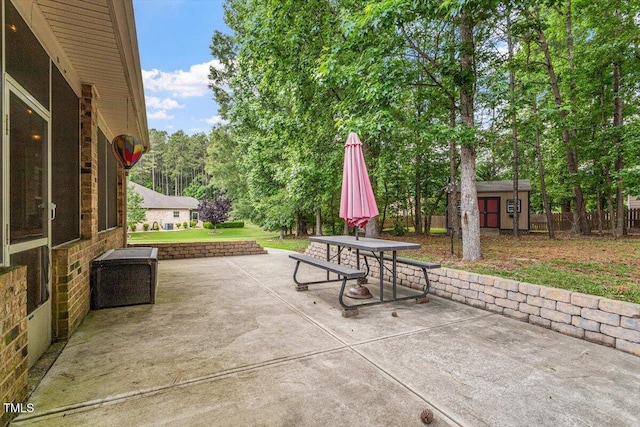 46 Spring Haven Ln, Willow Springs, NC 27592 - view of patio featuring outdoor dining area