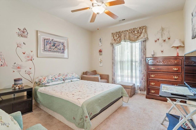46 Spring Haven Ln, Willow Springs, NC 27592 - bedroom featuring carpet floors and ceiling fan