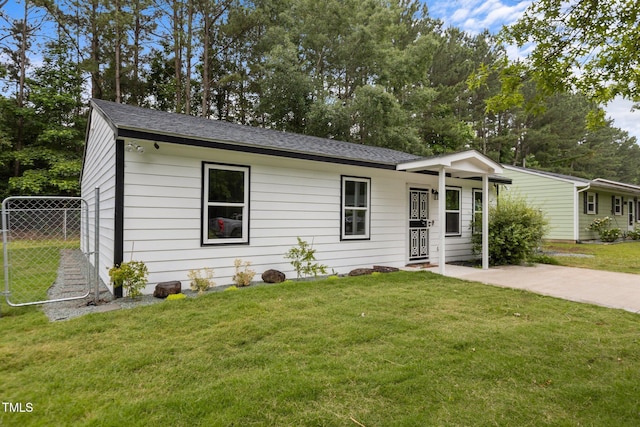 1204 Pecan Pl, Durham, NC 27704 - ranch-style house with roof with shingles