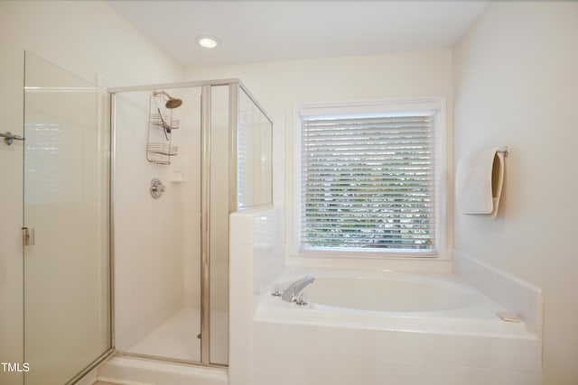 114 Colchis Ct, Cary, NC 27513 - bathroom with a shower stall and a garden tub