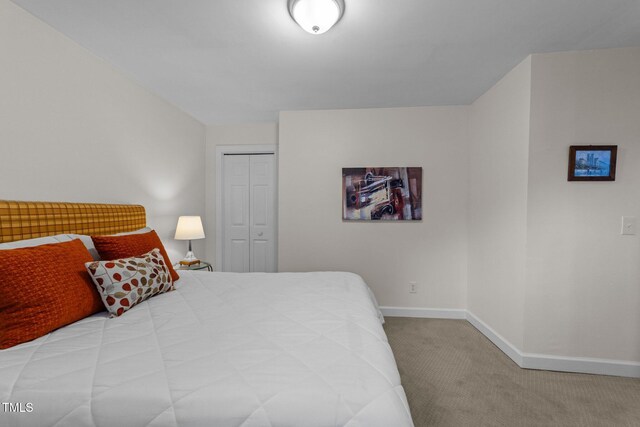 2901 Ceremonial Ct, Raleigh, NC 27615 - carpeted bedroom with baseboards and a closet