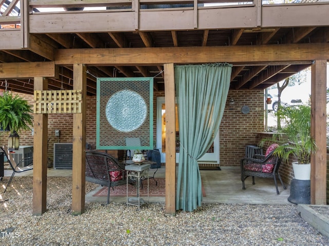 2901 Ceremonial Ct, Raleigh, NC 27615 - view of patio / terrace with central AC