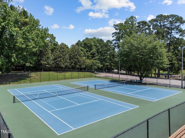 2901 Ceremonial Ct, Raleigh, NC 27615 - view of tennis court with community basketball court