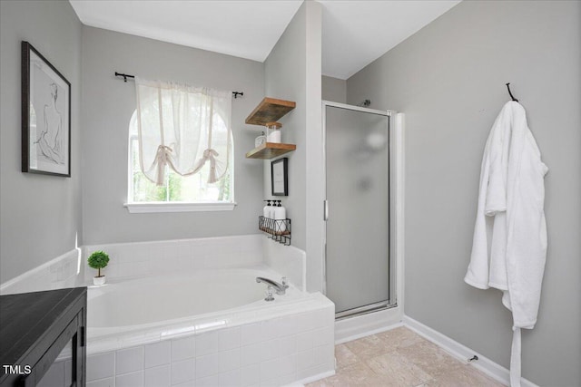 4520 Timberhurst Dr, Raleigh, NC 27612 - full bathroom featuring a shower stall and a garden tub