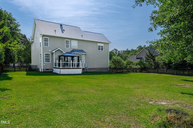 8140 Consella Way, Willow Springs, NC 27592 - rear view of house with a gazebo