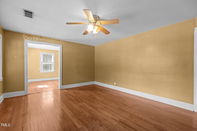 1818 Cecil St, Durham, NC 27707 - unfurnished room with a ceiling fan and wood finished floors