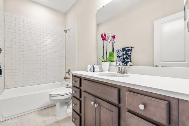 192 Glenpark Pl, Cary, NC 27511 - full bath featuring toilet, tub / shower combination, and vanity